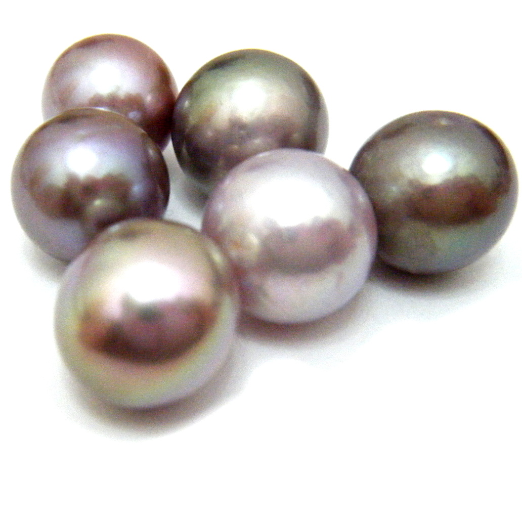 Natural Colour Undrilled Edison Round Single Pearls
